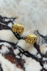 Shield Earrings Gold