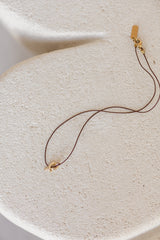 Knot Rope Necklace in Chocolate