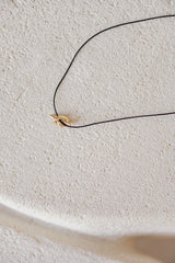 Knot Rope Necklace in Black