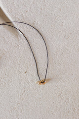 Knot Rope Necklace in Black