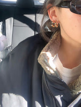 Gold Backward Earrings