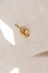 Gold Link Charm