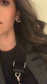 Silver Backward Earrings