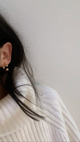 Gold Backward Earrings