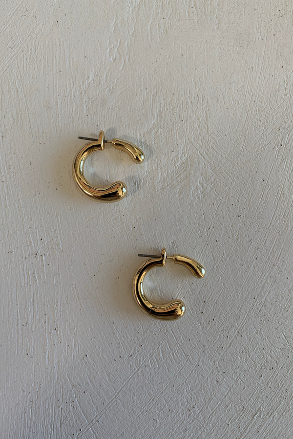 Gold Backward Earrings