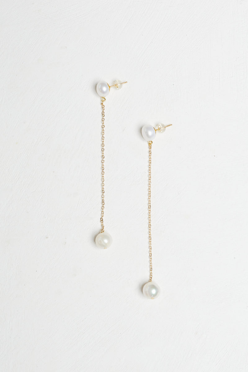 Floating Pearl Earrings