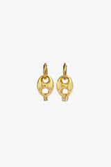 Gold Link Earrings